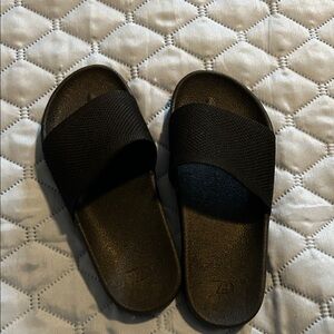 Black Slide Sandals